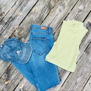 Green Crop Top